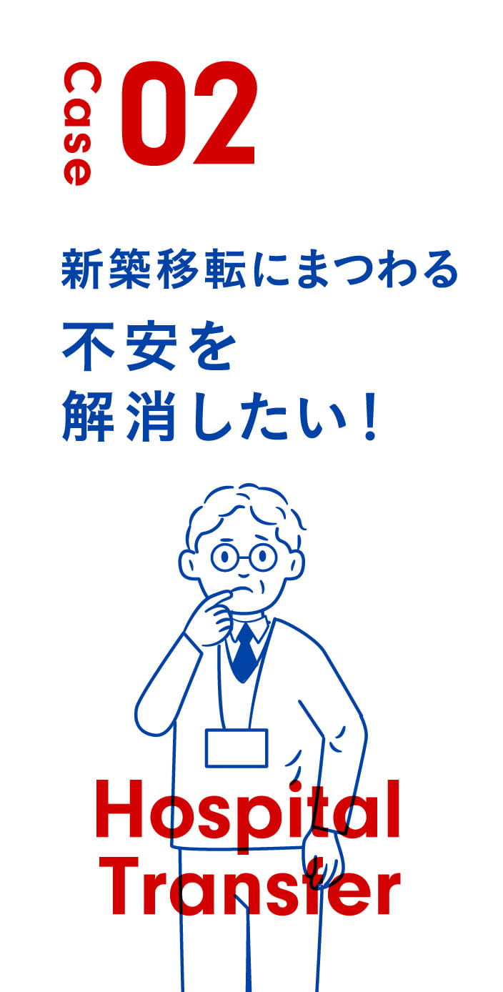 Case02 新築移転にまつわる不安を解消したい！